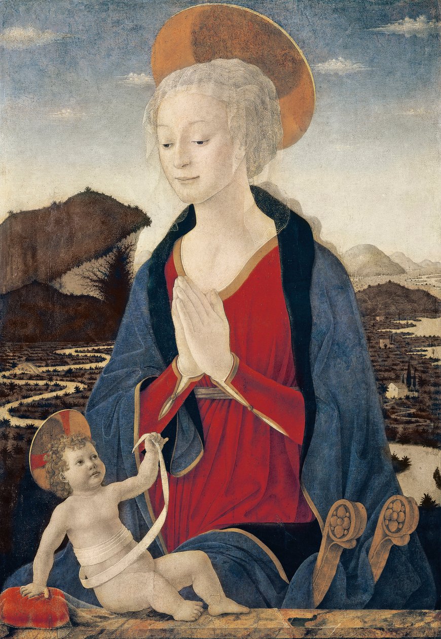 Madonna med barn af Alessio Baldovinetti