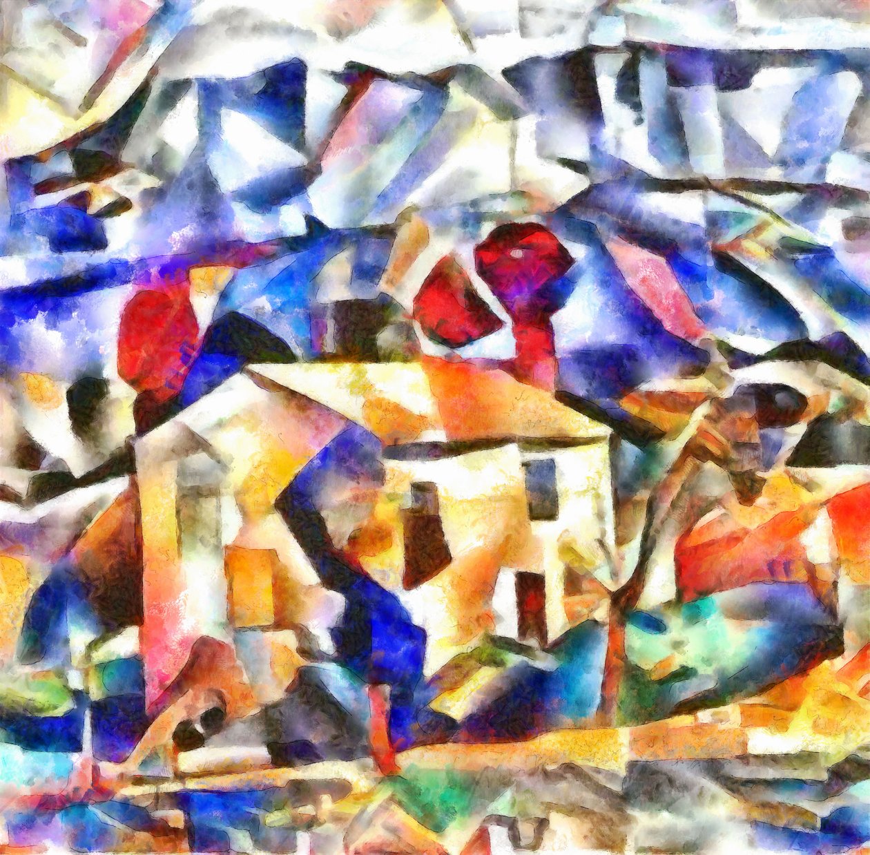Skitse (landskab IV), 2017, af Alex Caminker