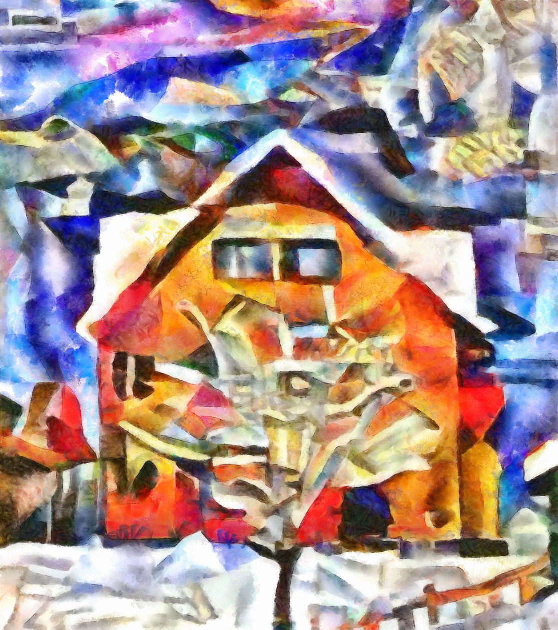 før forårets himmel, 2017, af Alex Caminker