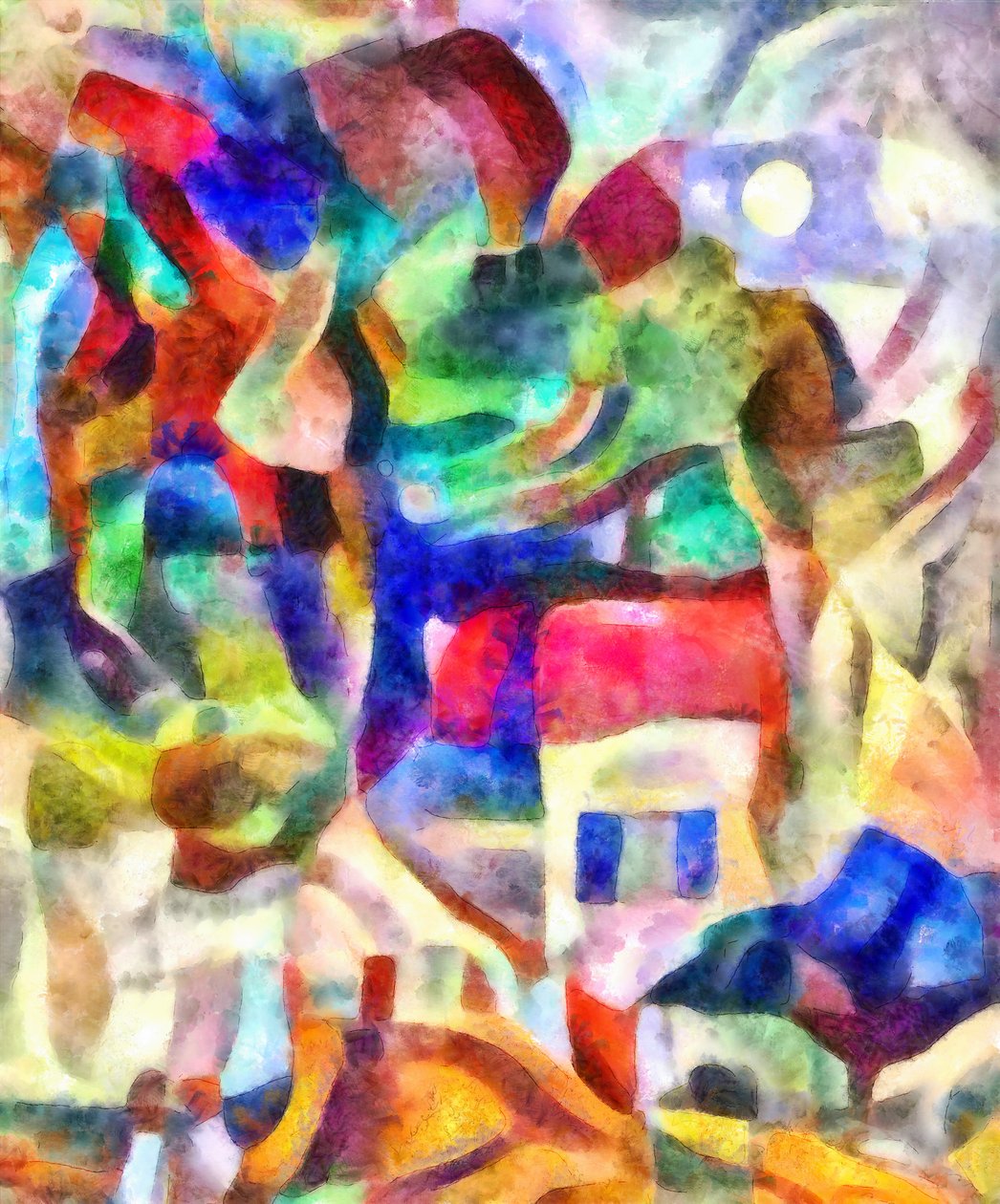 under månen, 2017, af Alex Caminker