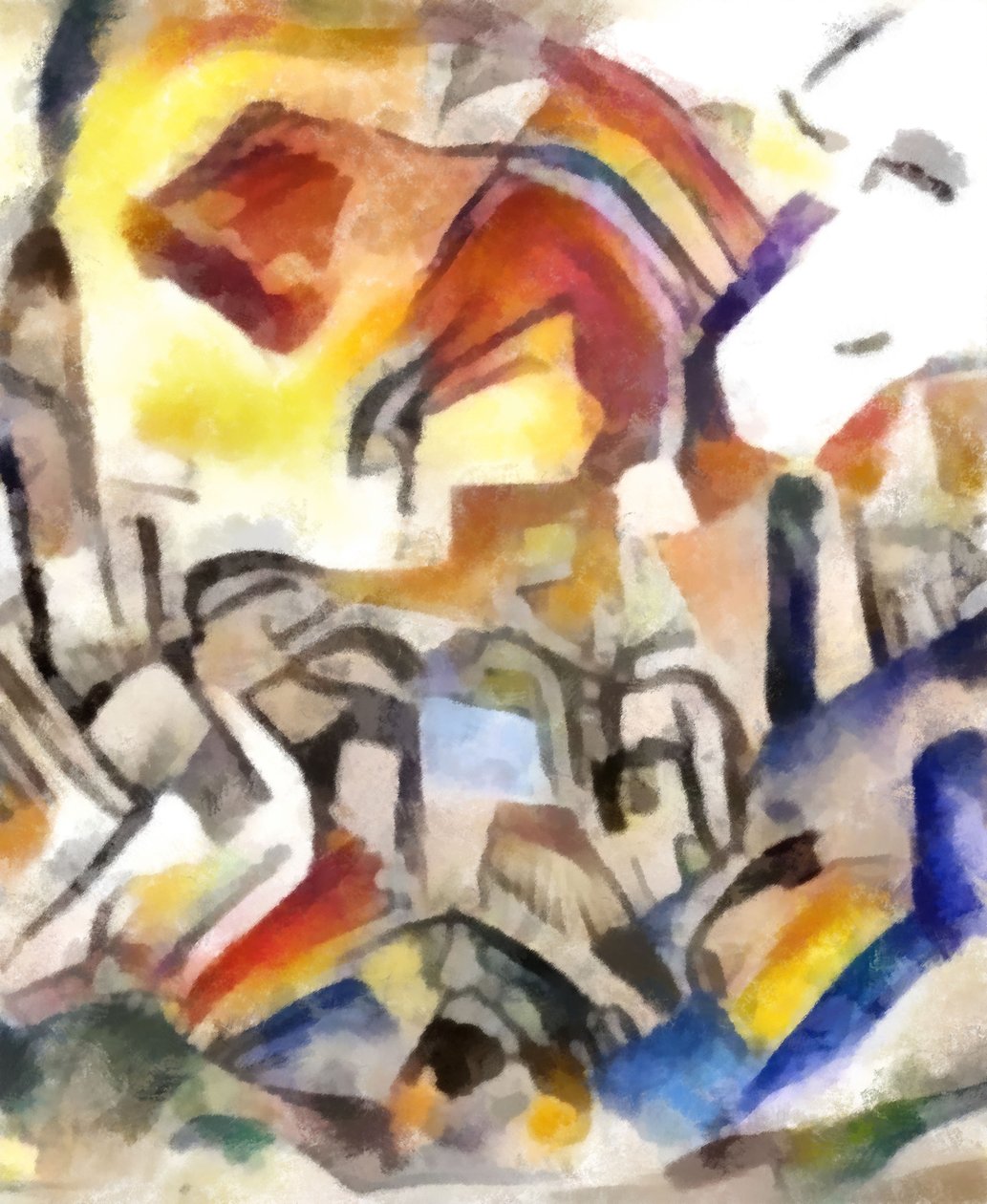 Over byen, 2016. af Alex Caminker