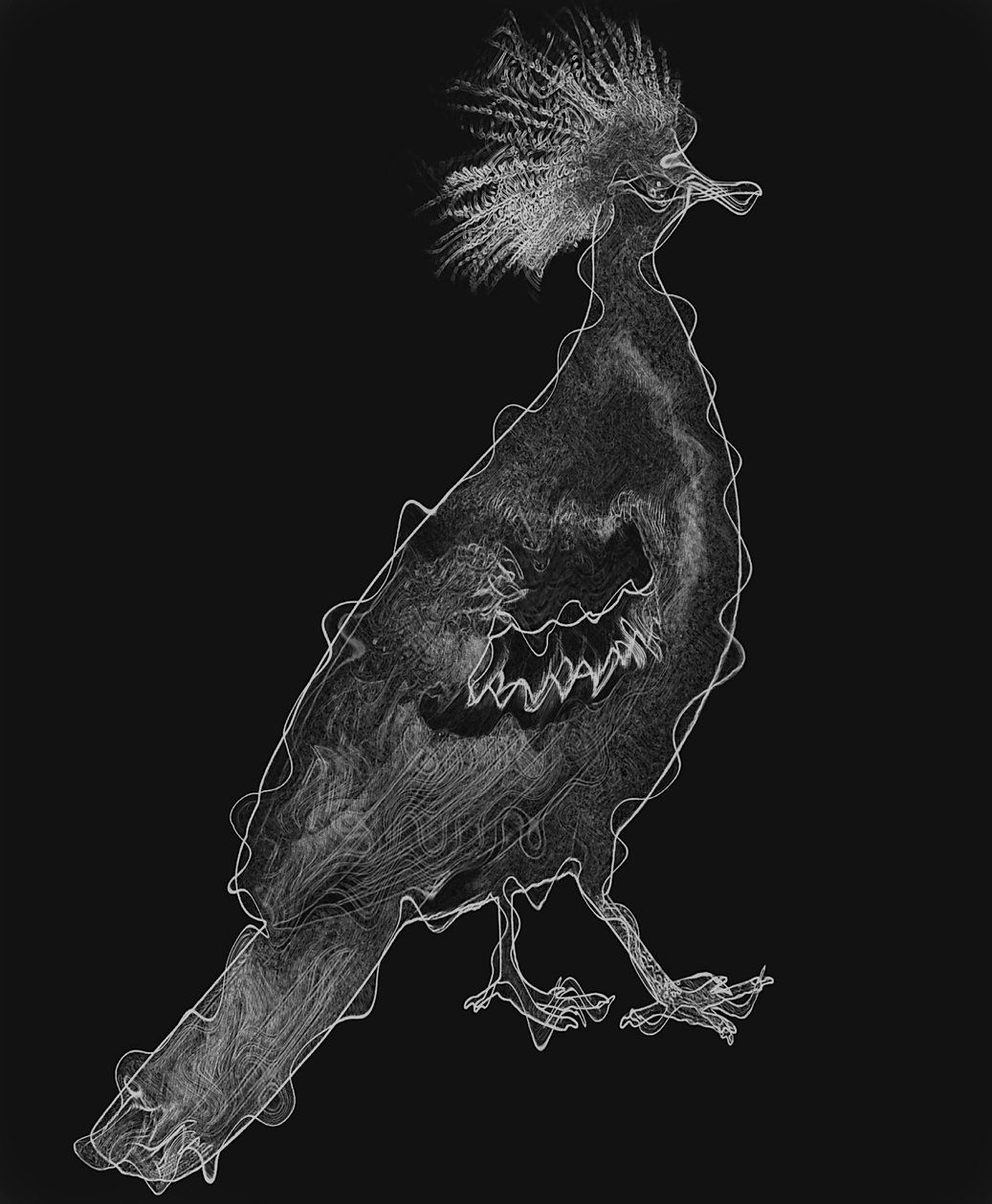 Bird IV, 2020 (blandet medier) af Alex Caminker