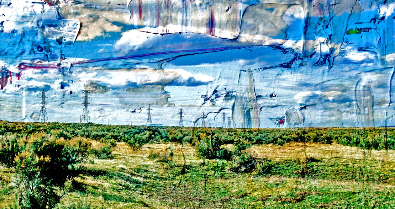 Ocean, 2019, (blandet medier) af Alex Caminker