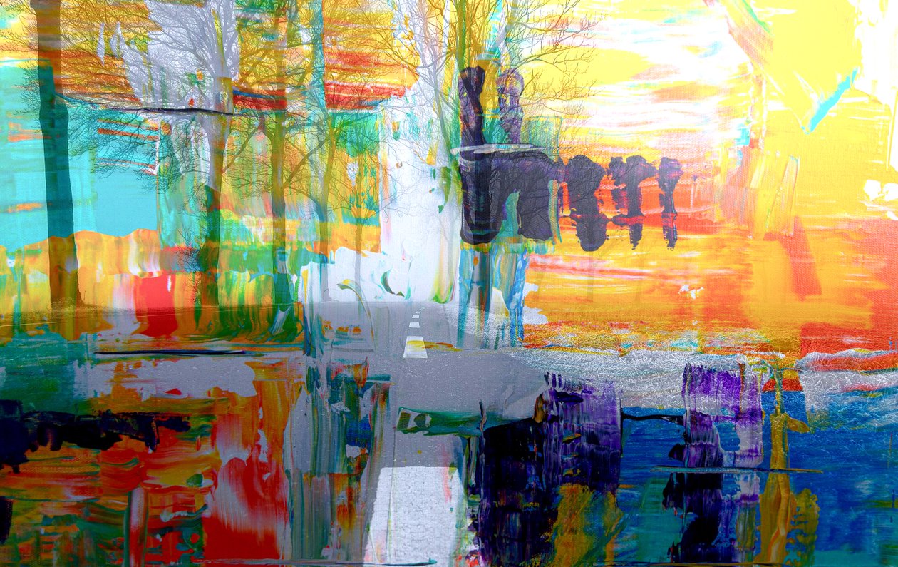 Sti, 2019, (blandet medier) af Alex Caminker