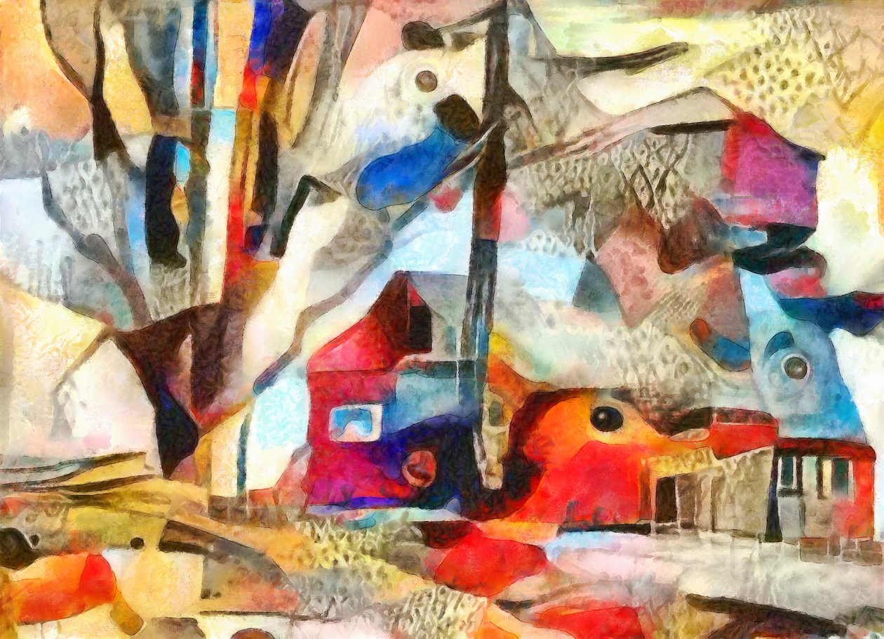 Uden titel, 2017, (blandet medier) af Alex Caminker