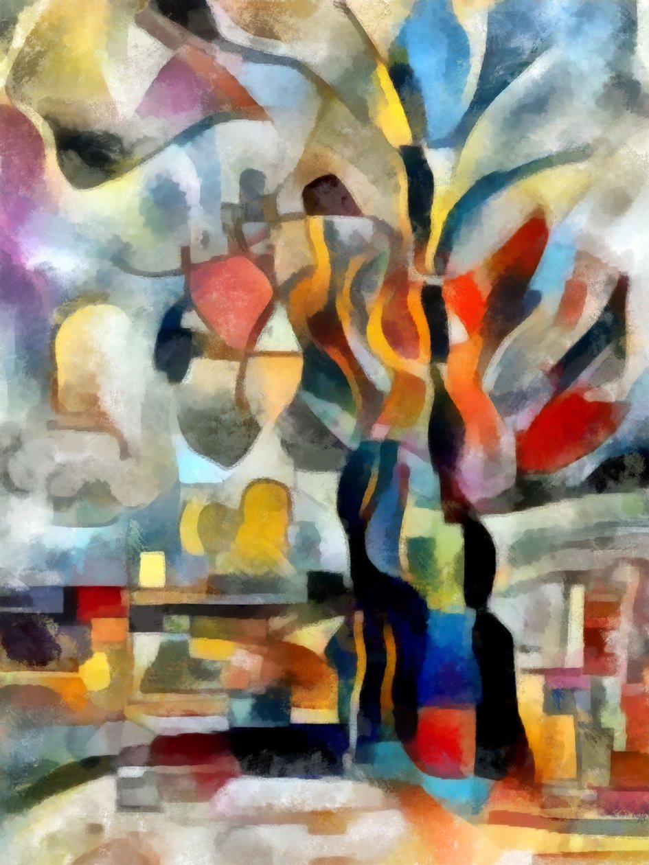 Uden titel, 2017, (blandet medier) af Alex Caminker