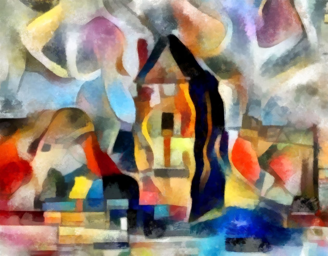 Uden titel, 2017, (blandet medier) af Alex Caminker