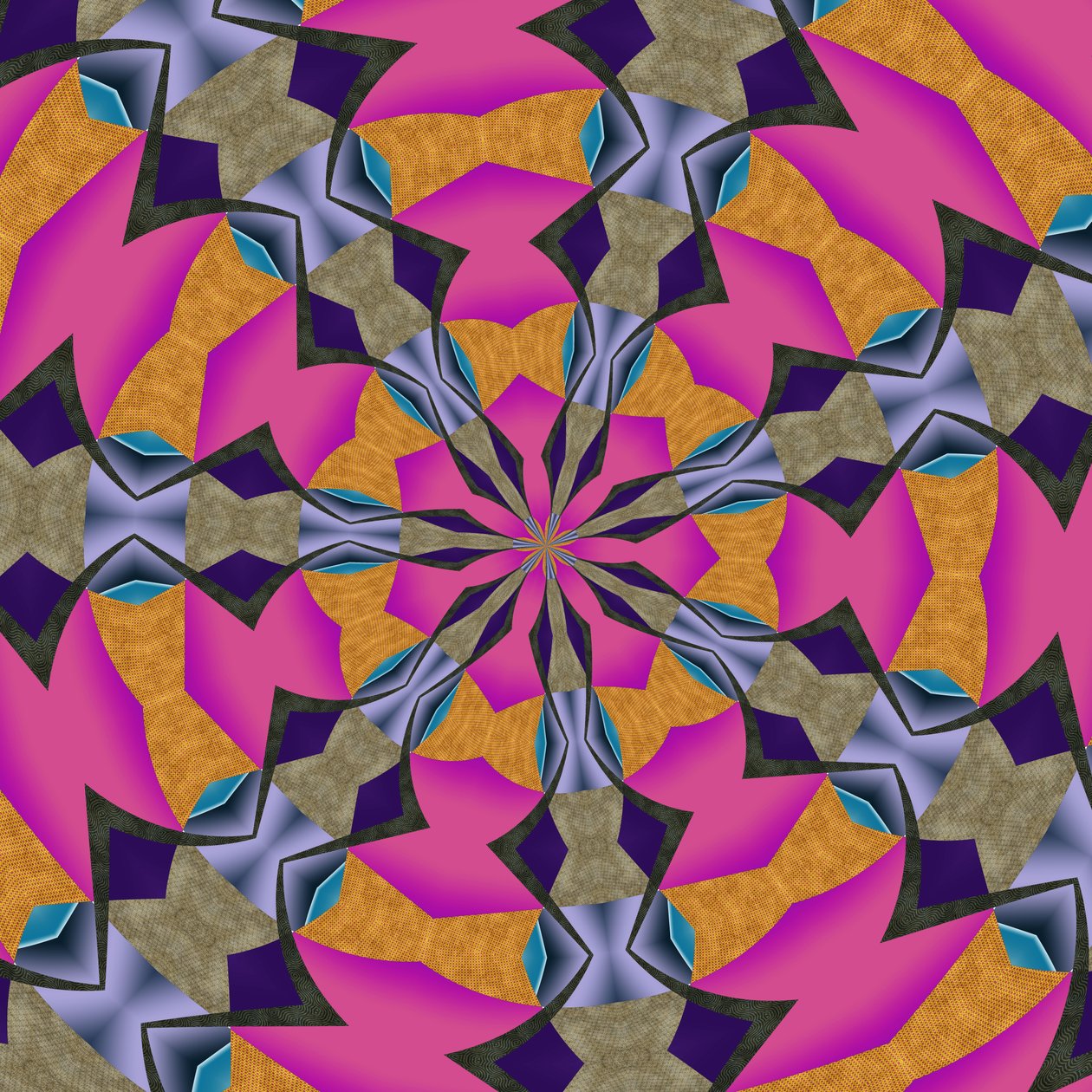 arabesk #2,2019,(blandet medier) af Alex Caminker