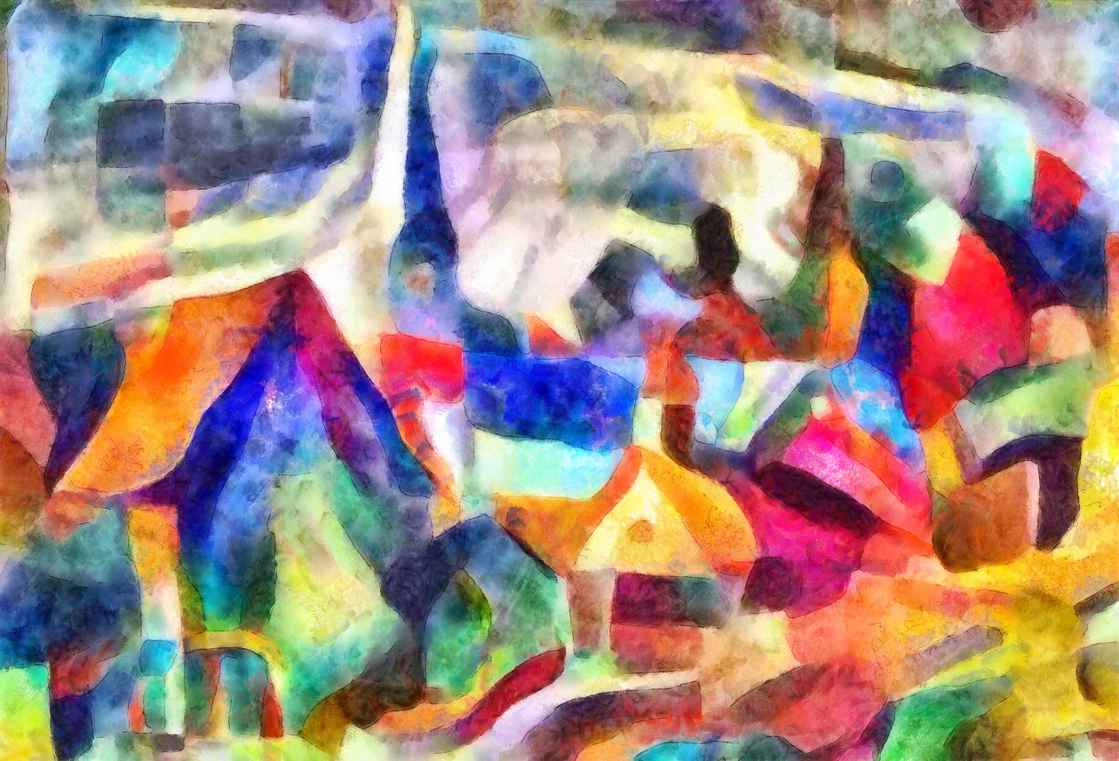 katedral i det fjerne, 2017, (blandet medier) af Alex Caminker