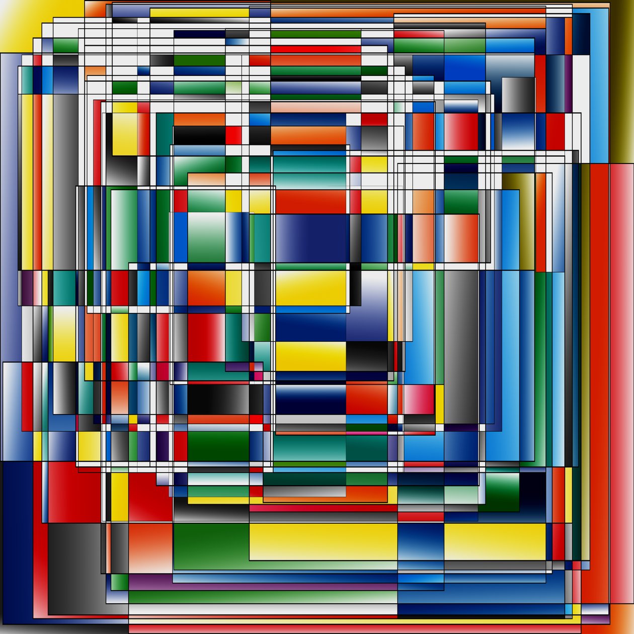 corpuscles, 2019, (gradient) af Alex Caminker