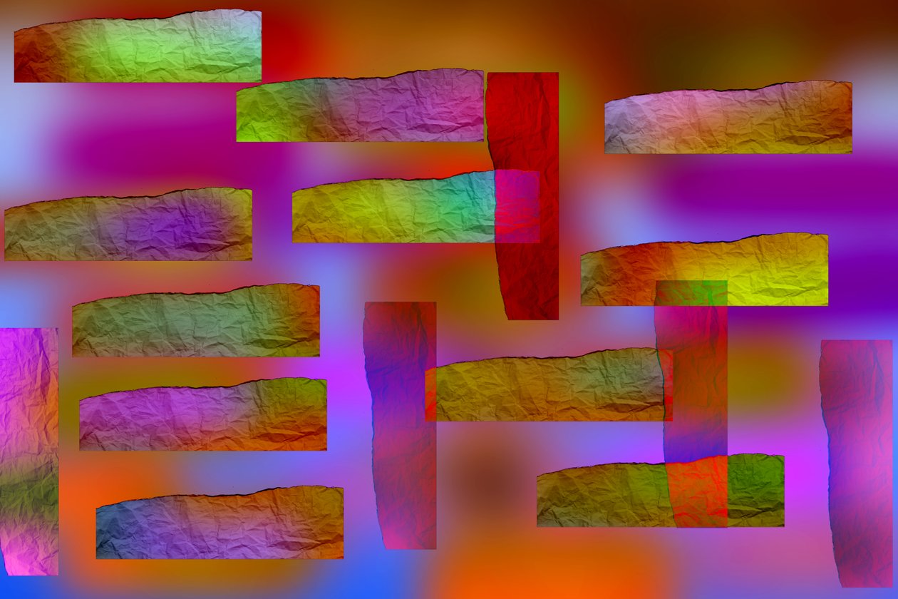etude #13,2019,(blandet medier) af Alex Caminker
