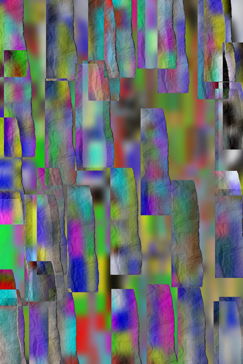 etude #24,2019,(blandet medier) af Alex Caminker