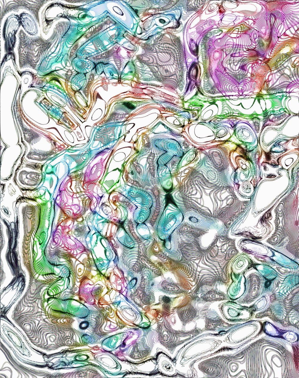 etude II,2019,(digital) af Alex Caminker