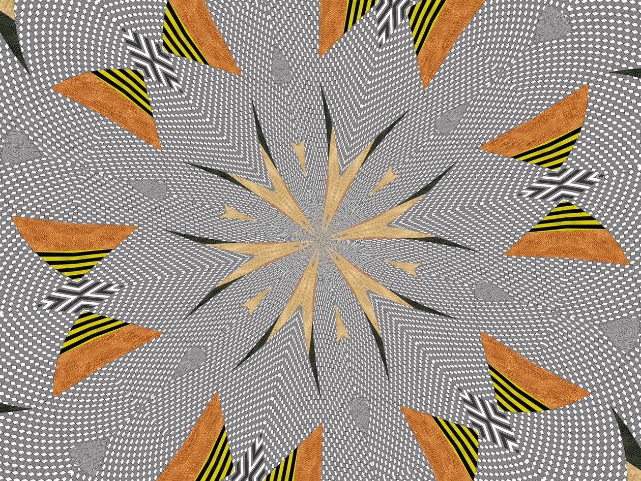 blomster;71,2019,(blandet medier) af Alex Caminker