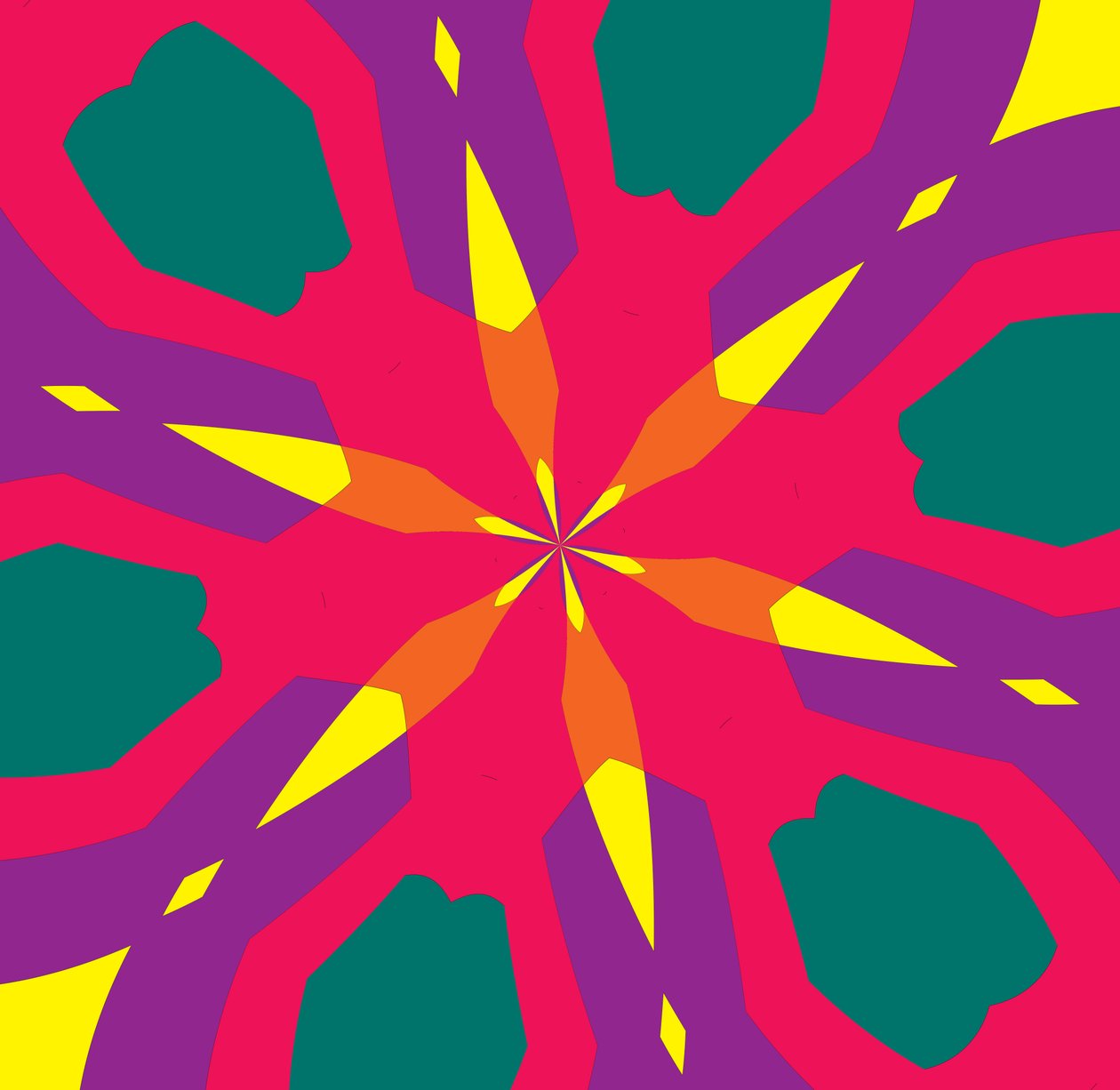 blomster #10,2019,(blandet medier) af Alex Caminker