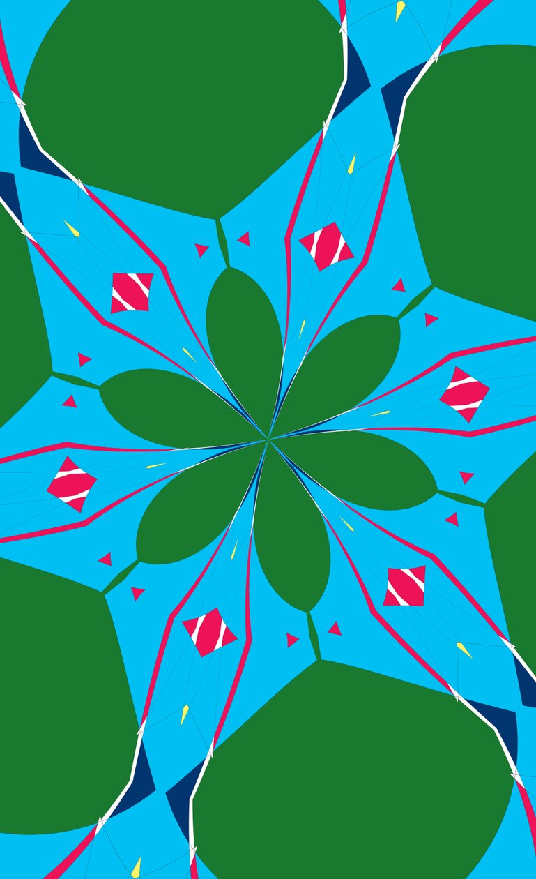 blomster #23,2019,(mixed media) af Alex Caminker