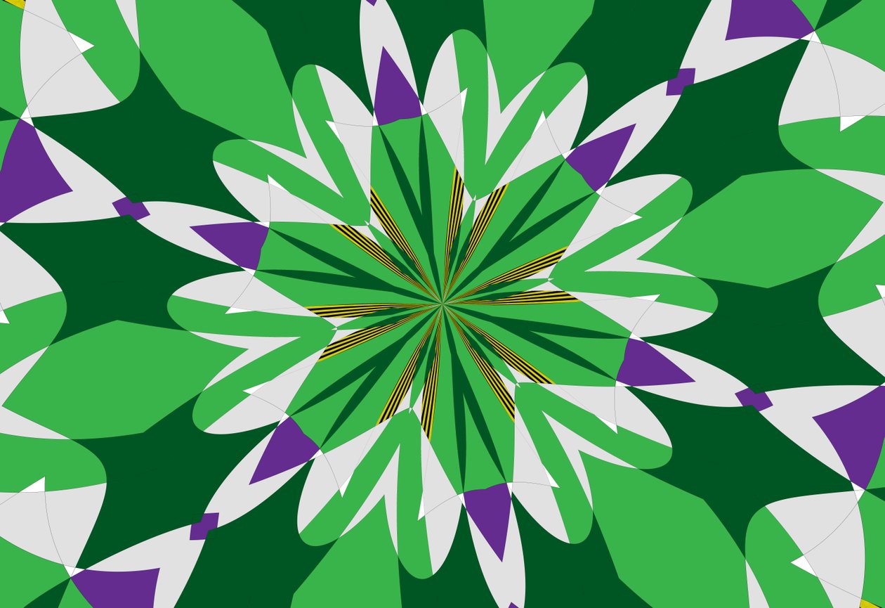 blomster #25,2019,(mixed media) af Alex Caminker