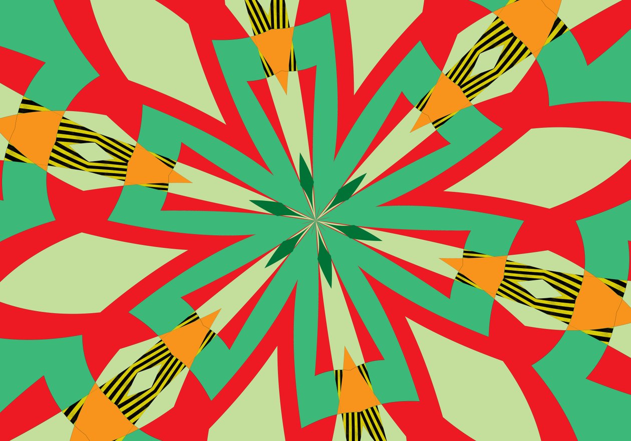 blomster #29,2019,(mixed media) af Alex Caminker