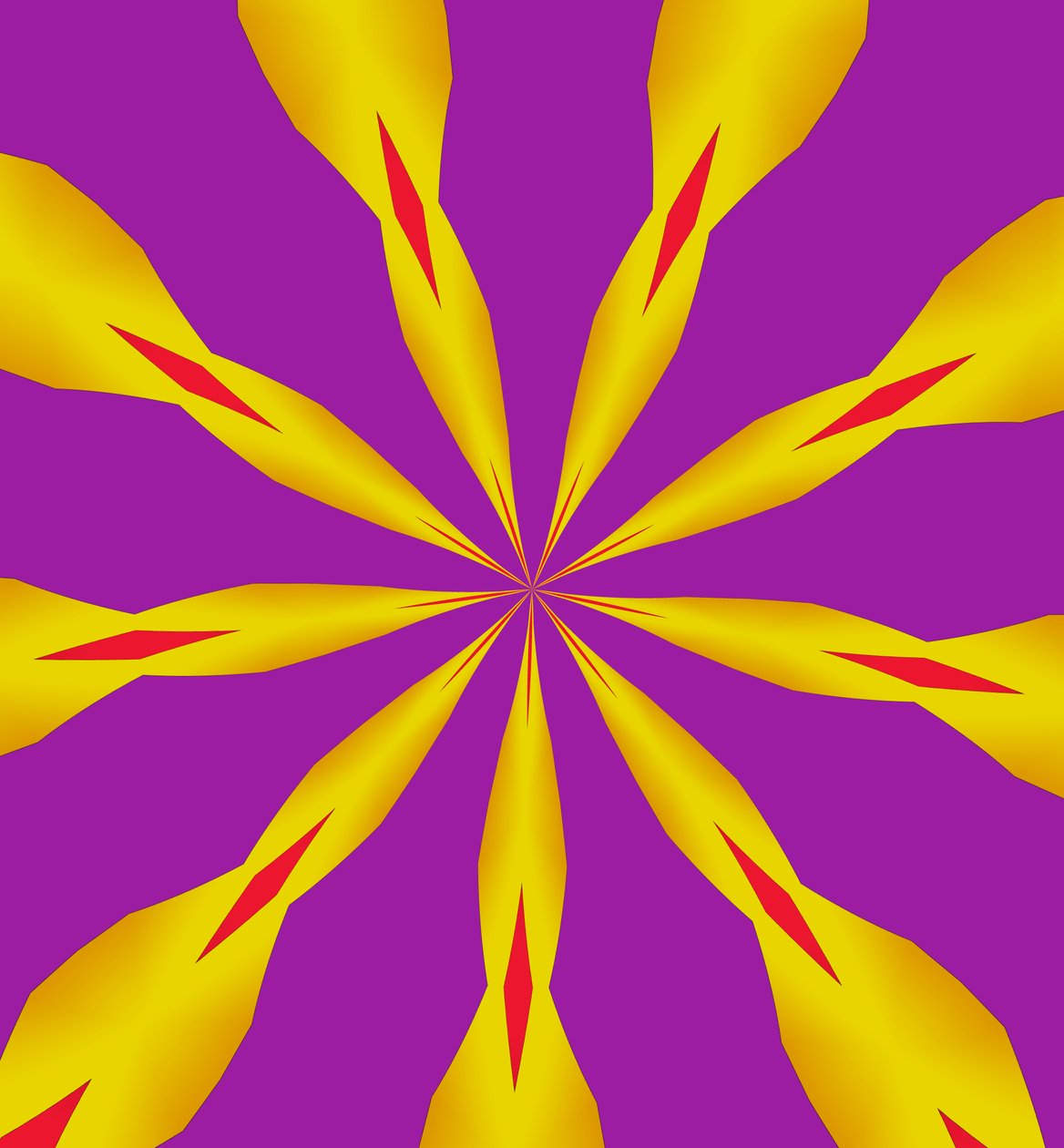 blomster #7,2019,(gradient) af Alex Caminker