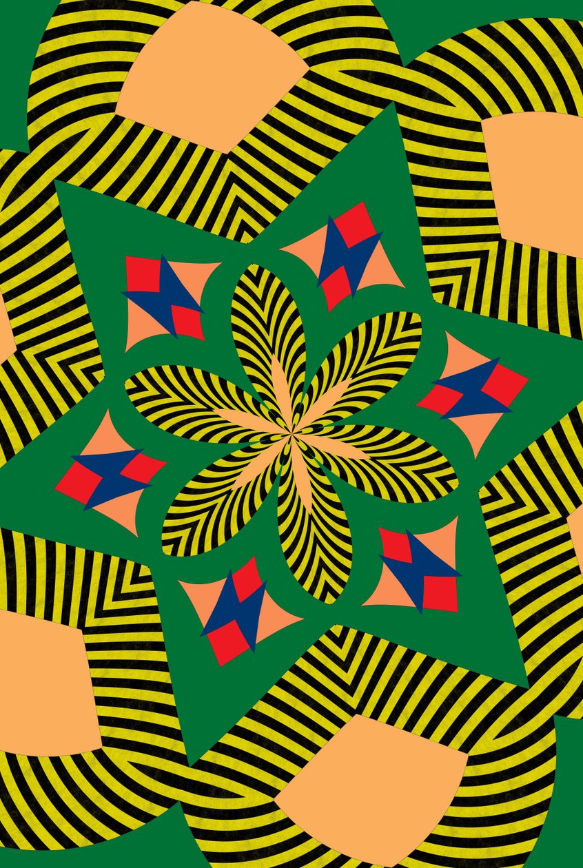 blomster #7,2019,(mixed media) af Alex Caminker