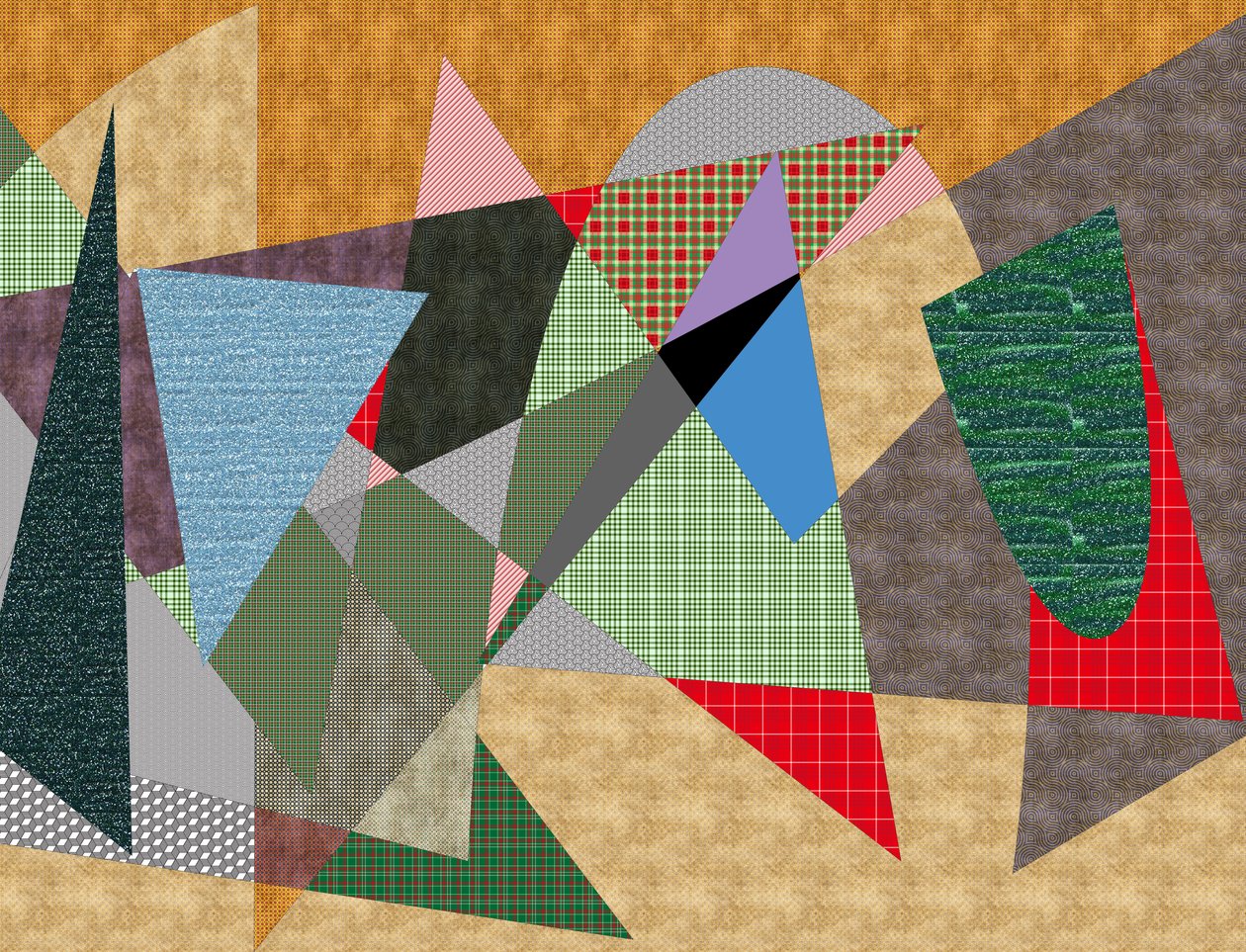 liggende #1,2019,(blandet medier) af Alex Caminker