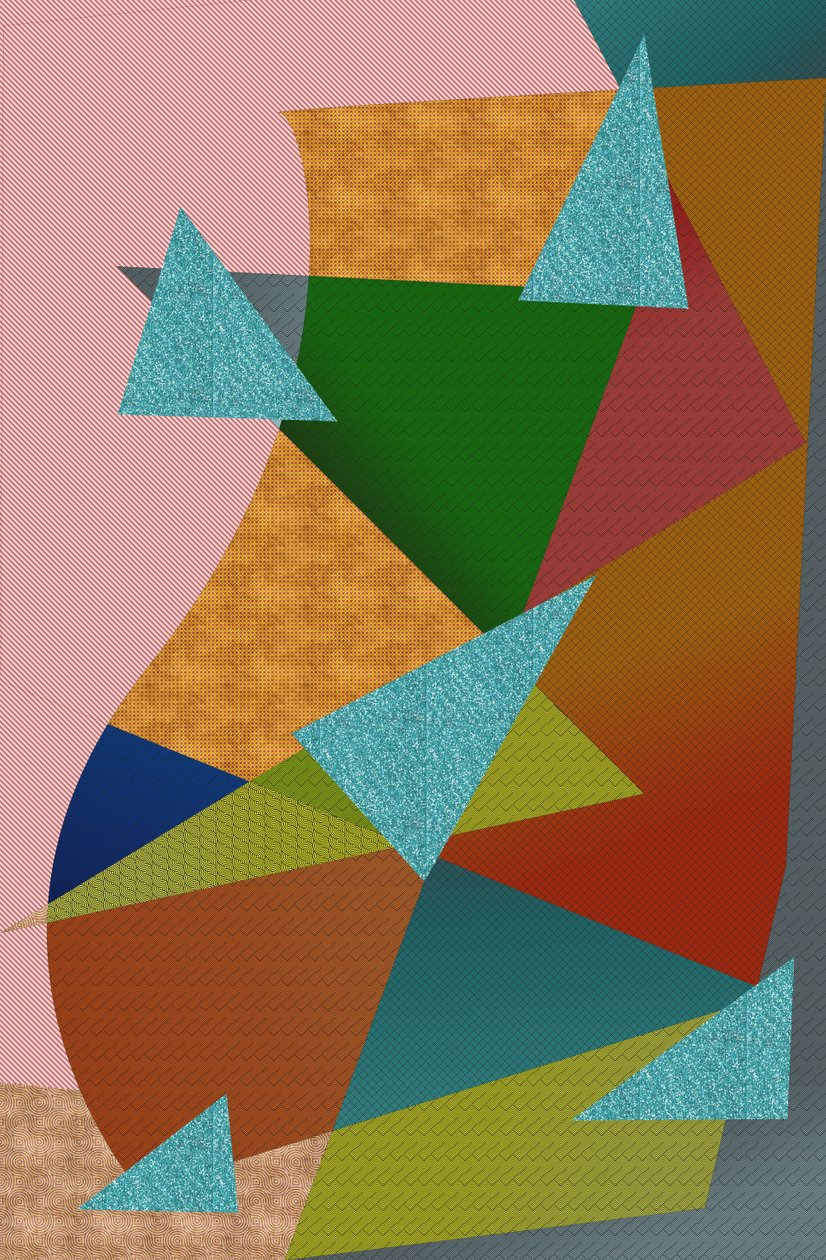 landskab #27,2019,(blandet medier) af Alex Caminker
