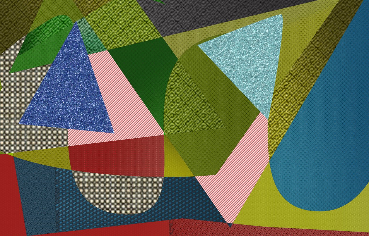 landskab #38,2019,(blandet medier) af Alex Caminker