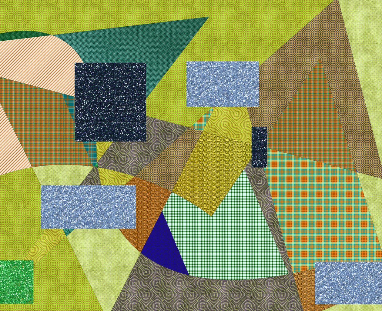 landskab #51,2019,(blandet medier) af Alex Caminker