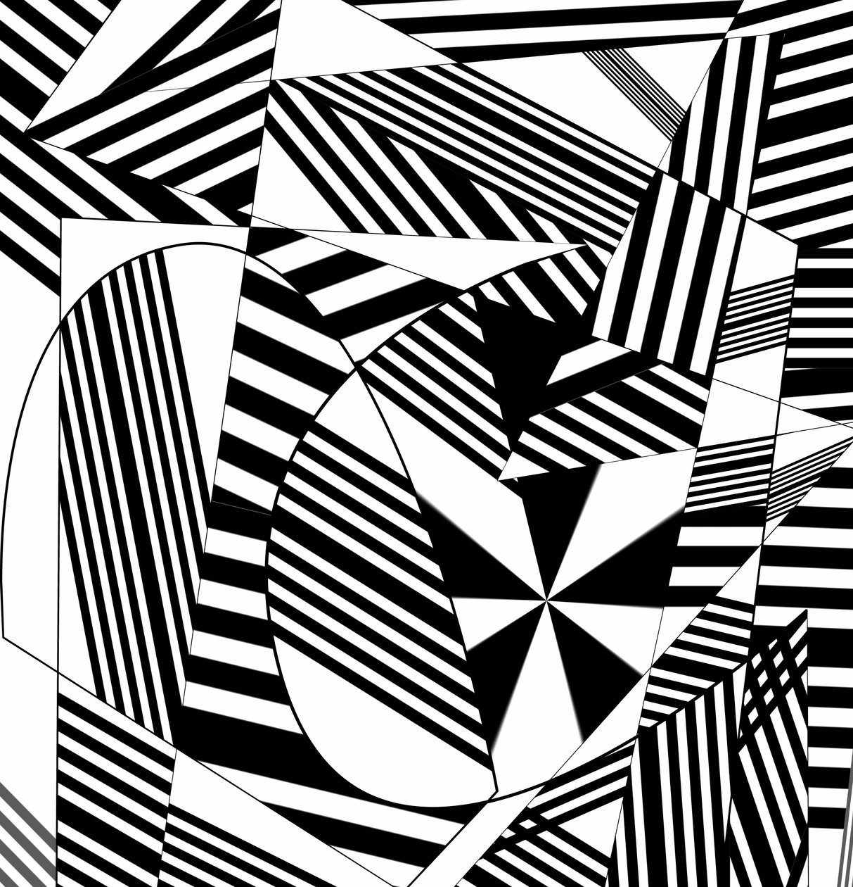 musikalsk partitur, 2019, (gradient) af Alex Caminker