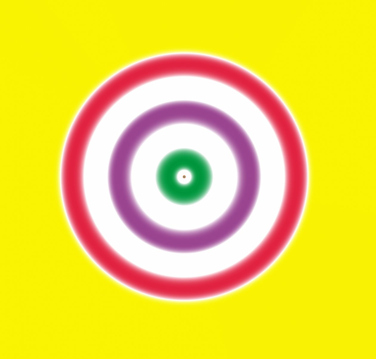 note som et mål, 2019, (gradient) af Alex Caminker
