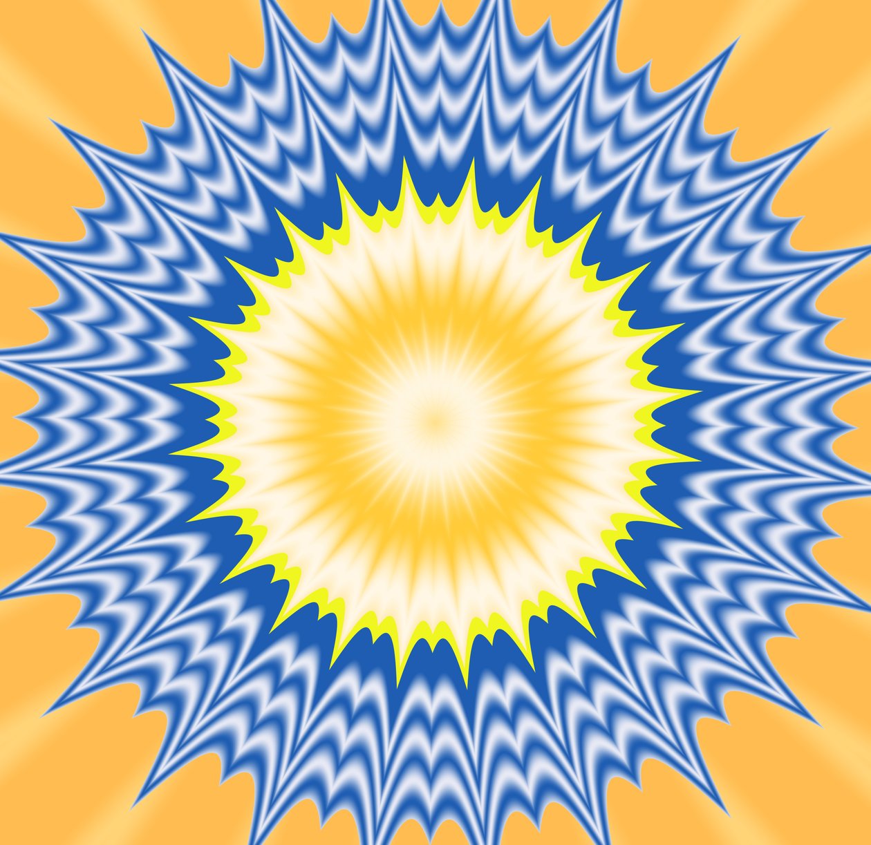 optisk vibration, 2019, (blandet medier) af Alex Caminker