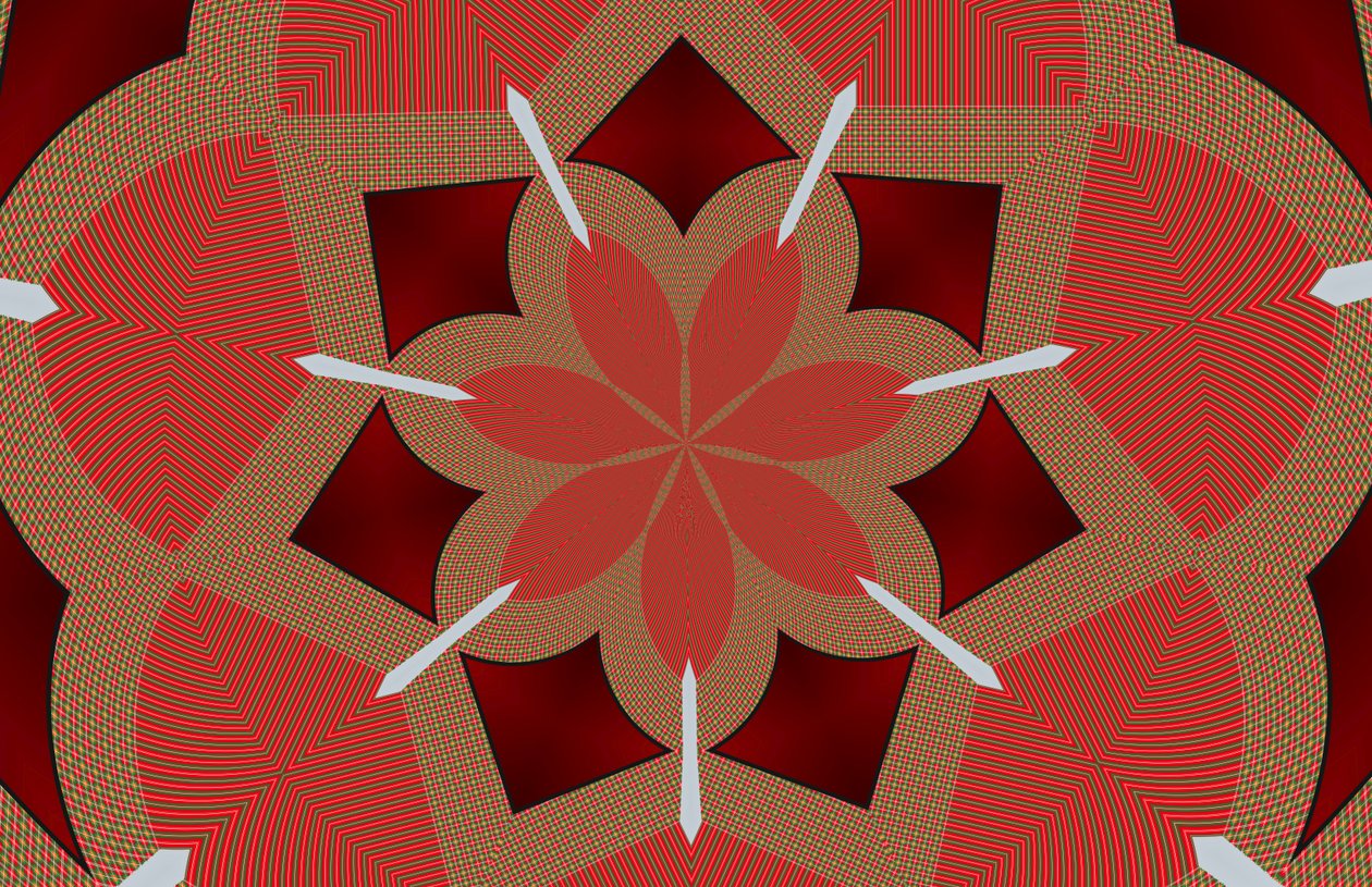 ornament #20,2019,(blandet medier) af Alex Caminker