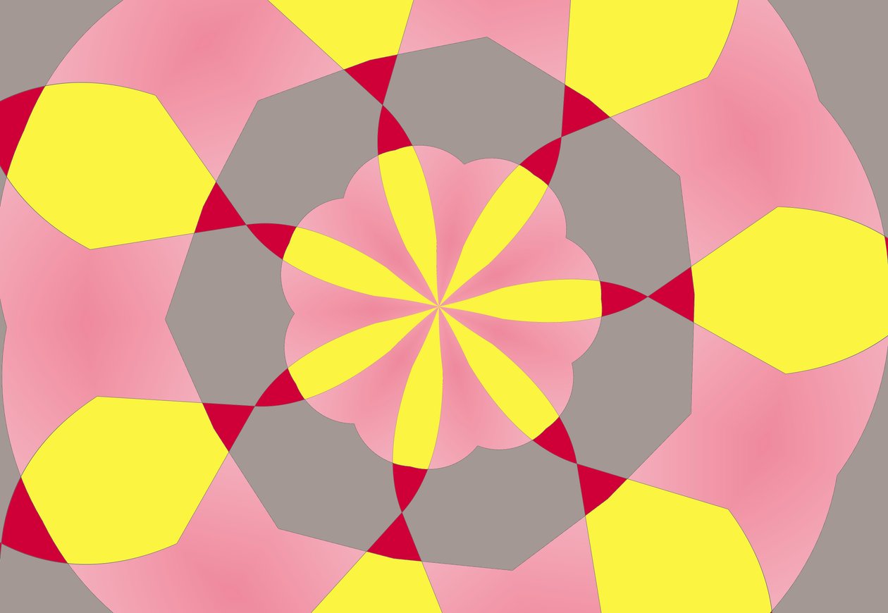 ornament #32,2019,(blandet medier) af Alex Caminker