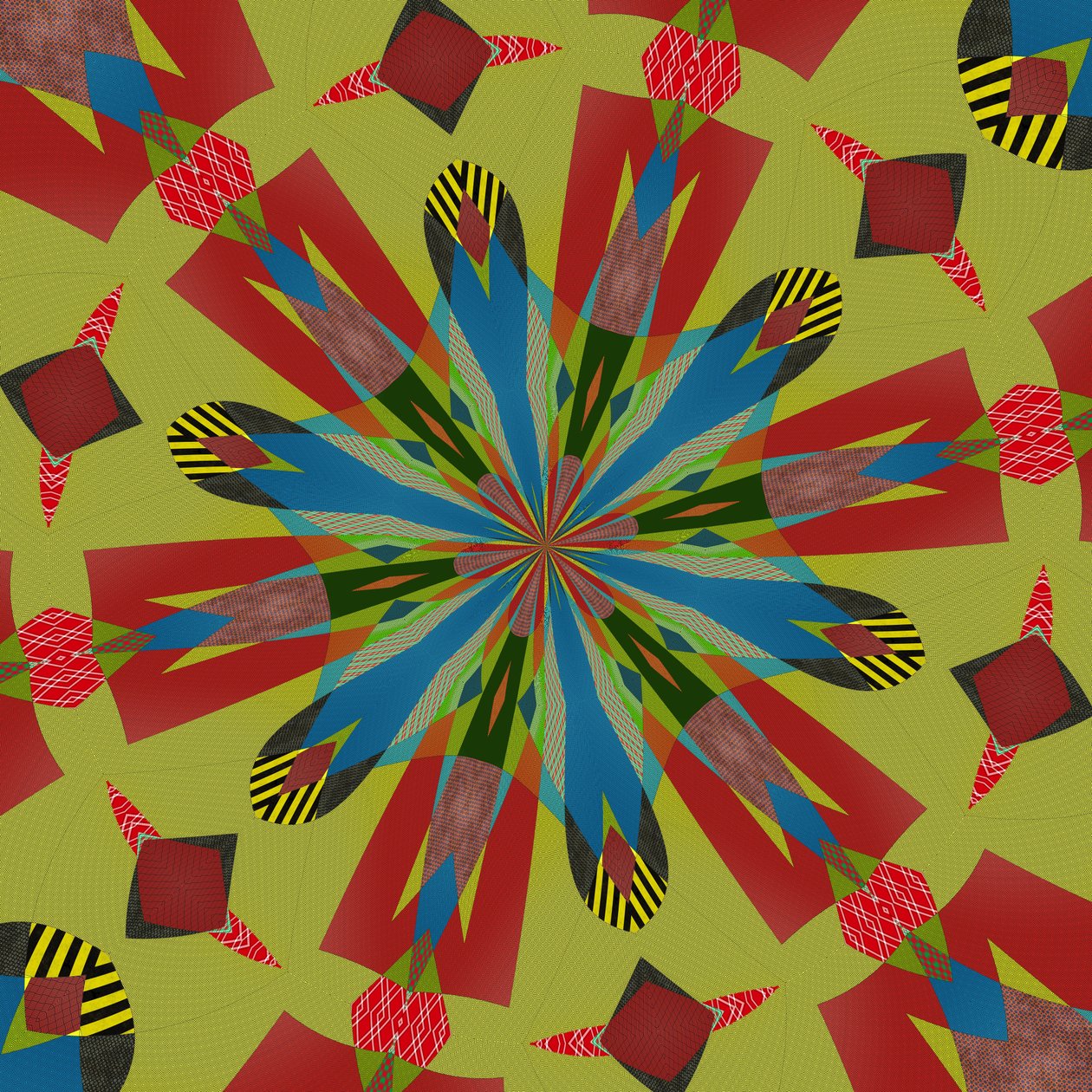 ornament #80,2019,(blandet medier) af Alex Caminker