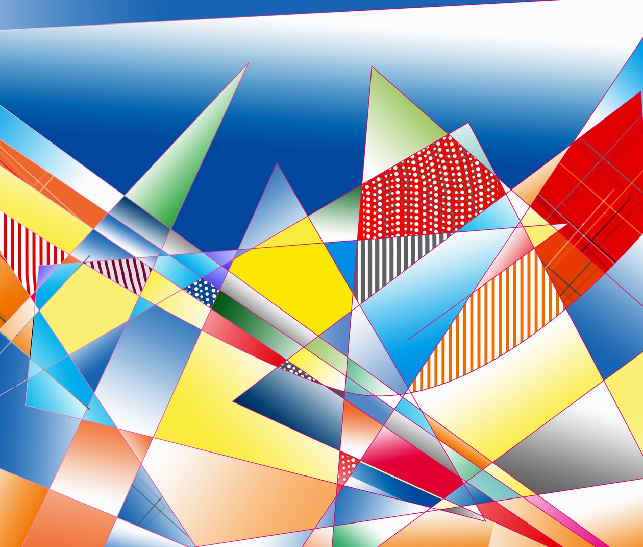 klingende bjerge, 2019, (gradient) af Alex Caminker