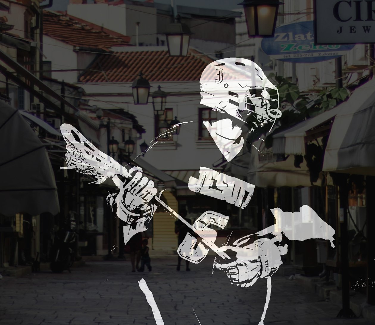 sport illustreret, 2019, (collage) af Alex Caminker