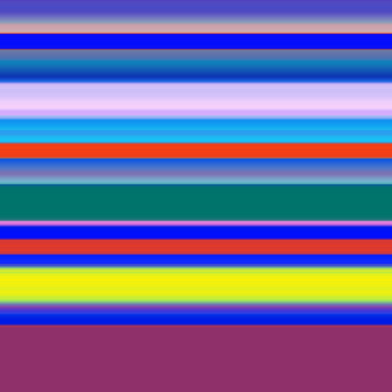 stripes-strings multicolor, 2019, (blandet medier) af Alex Caminker
