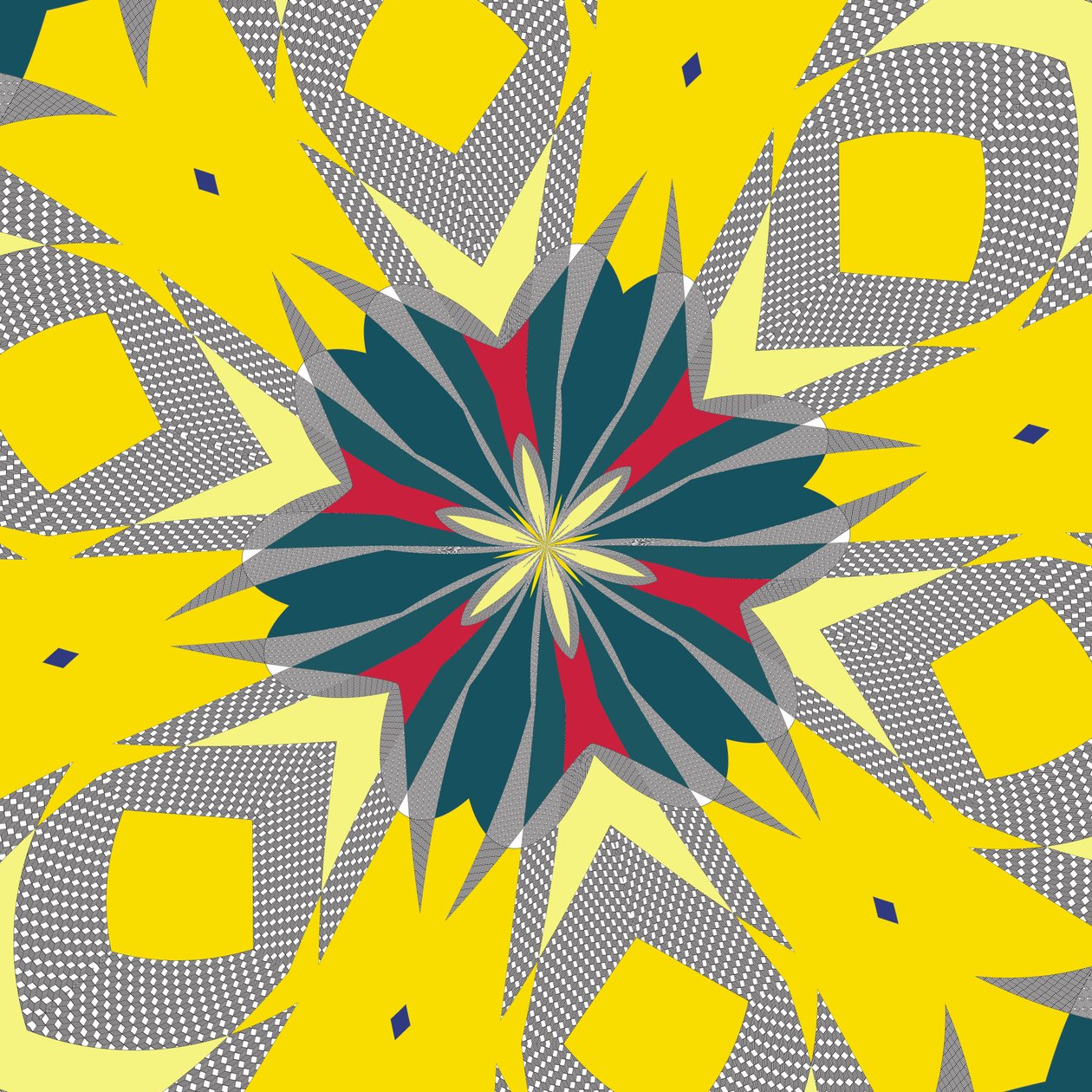 symmetri #12,2019,(blandet medier) af Alex Caminker