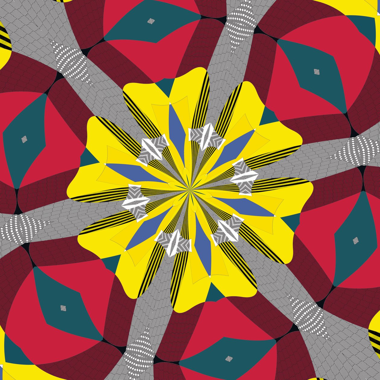 symmetri #17,2019,(blandet medier) af Alex Caminker