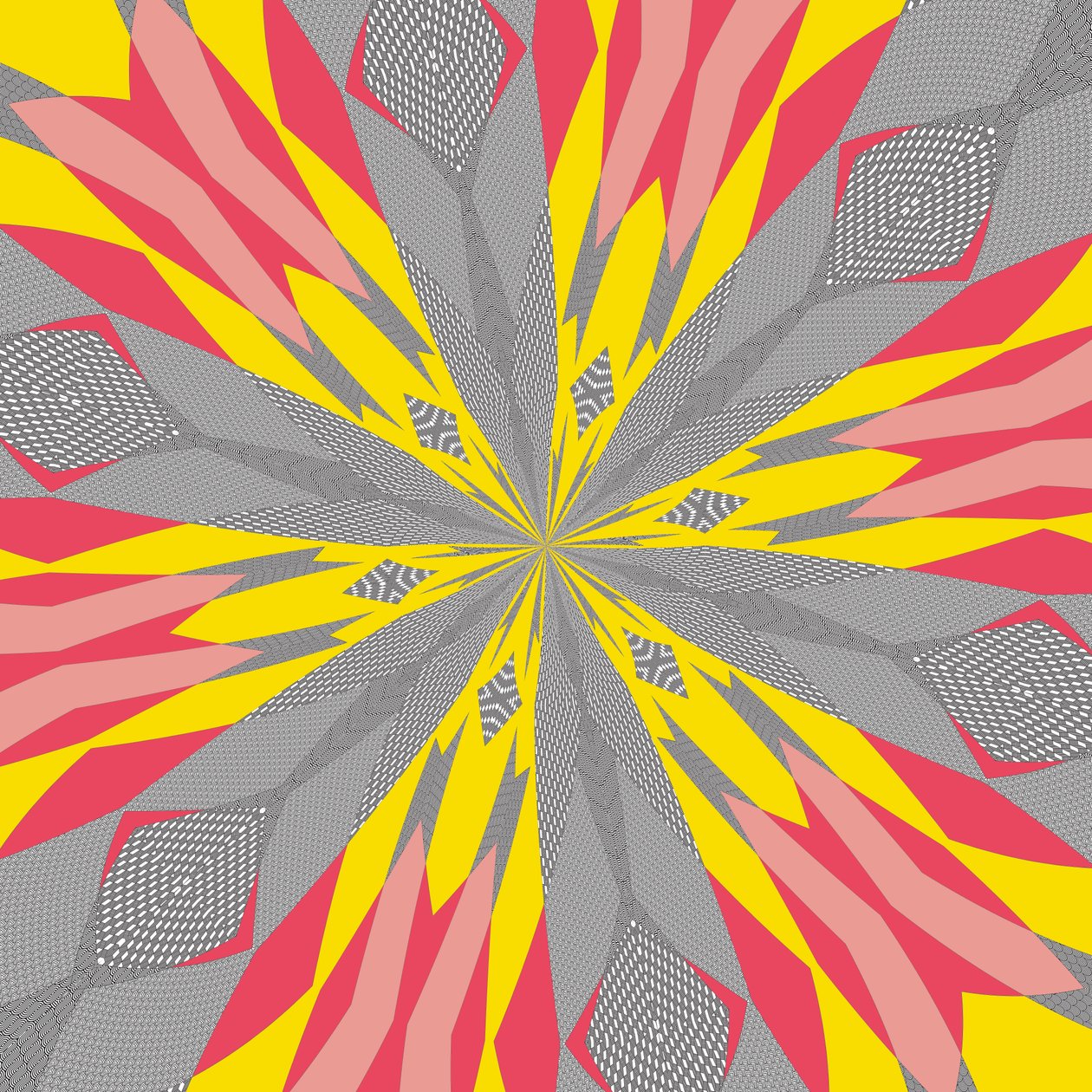 symmetri #22,2019,(blandet medier) af Alex Caminker