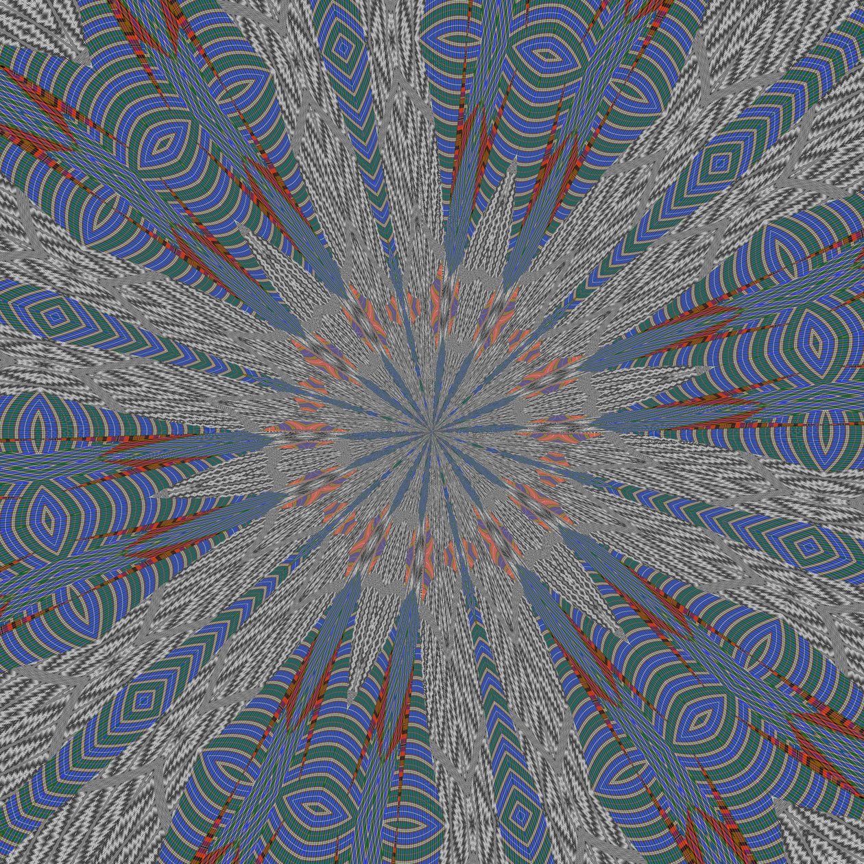 symmetri #25,2019,(blandet medier) af Alex Caminker