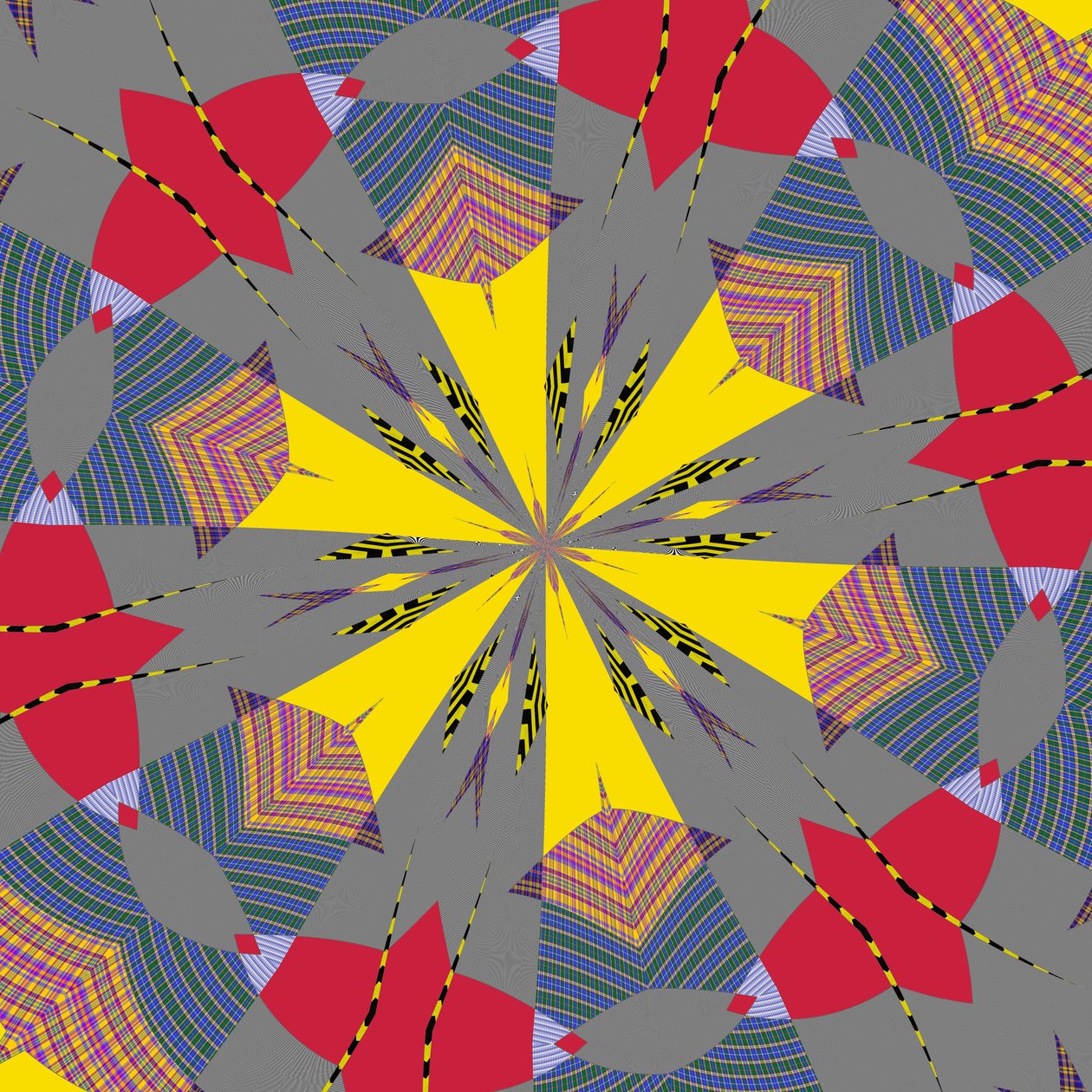 symmetri #26,2019,(blandet medier) af Alex Caminker