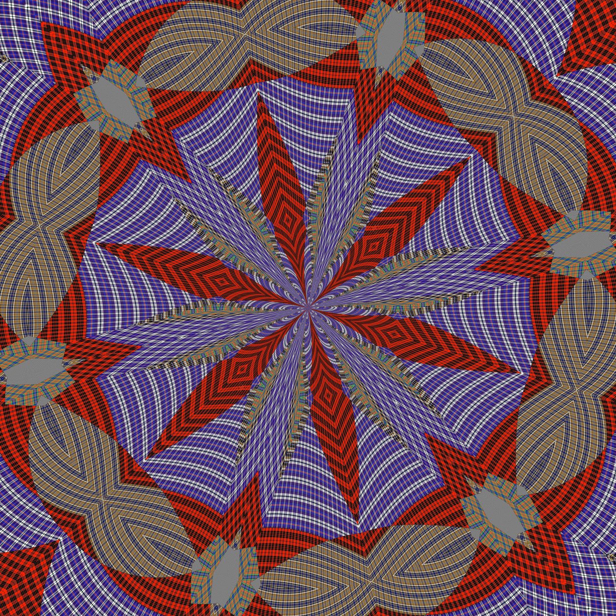 symmetri #33,2019,(blandet medier) af Alex Caminker