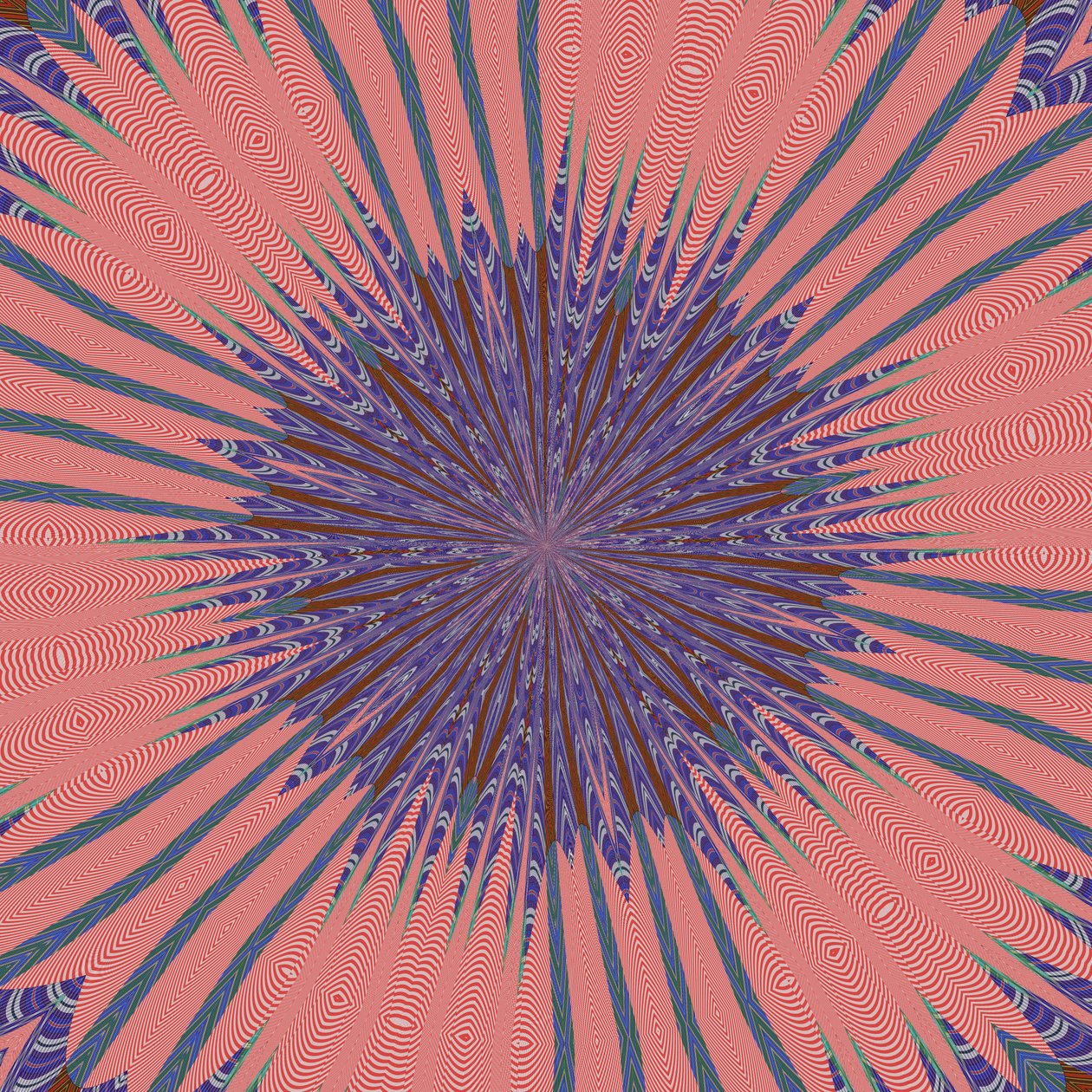 symmetri #34,2019,(blandet medier) af Alex Caminker