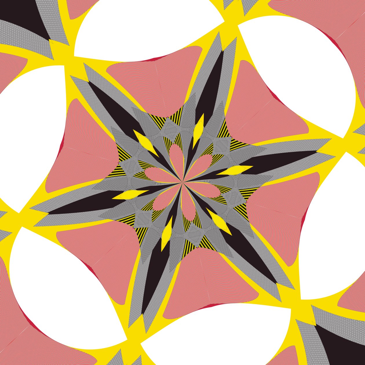 symmetri #39,2019,(blandet medier) af Alex Caminker