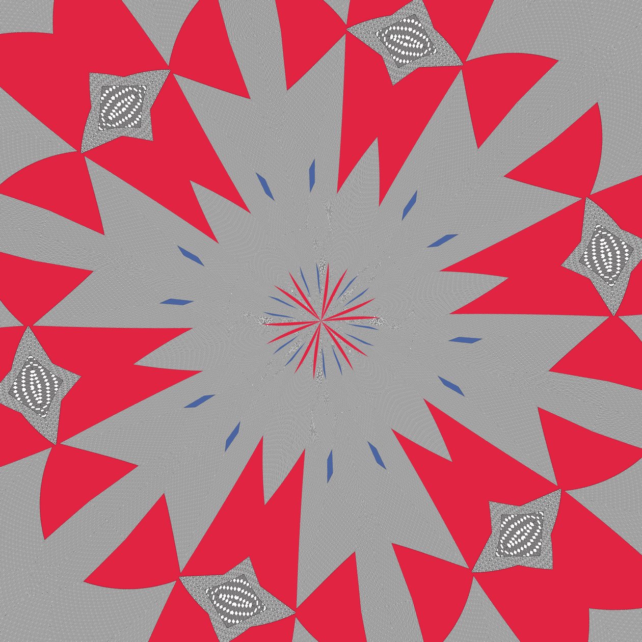 symmetri #43,2019,(blandet medier) af Alex Caminker