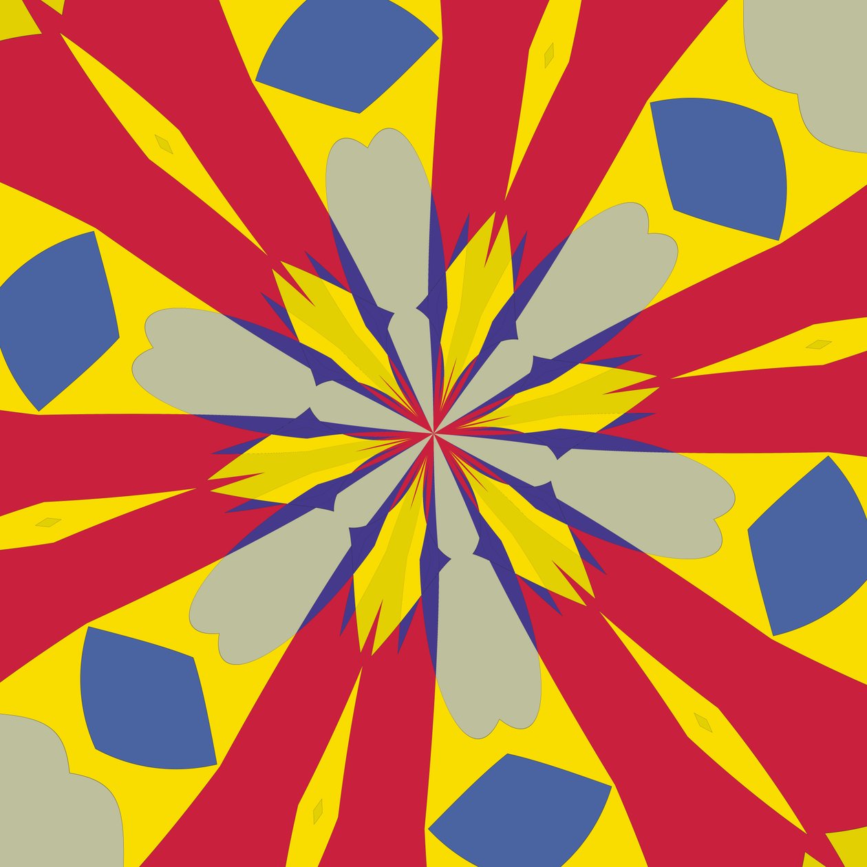 symmetri #45,2019,(blandet medier) af Alex Caminker