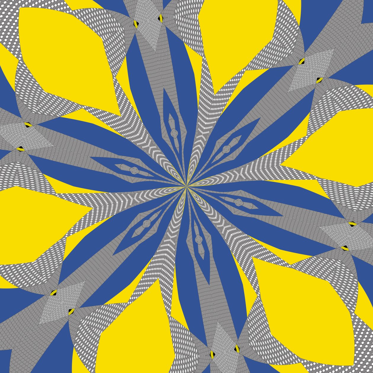 symmetri #8,2019,(blandet medier) af Alex Caminker