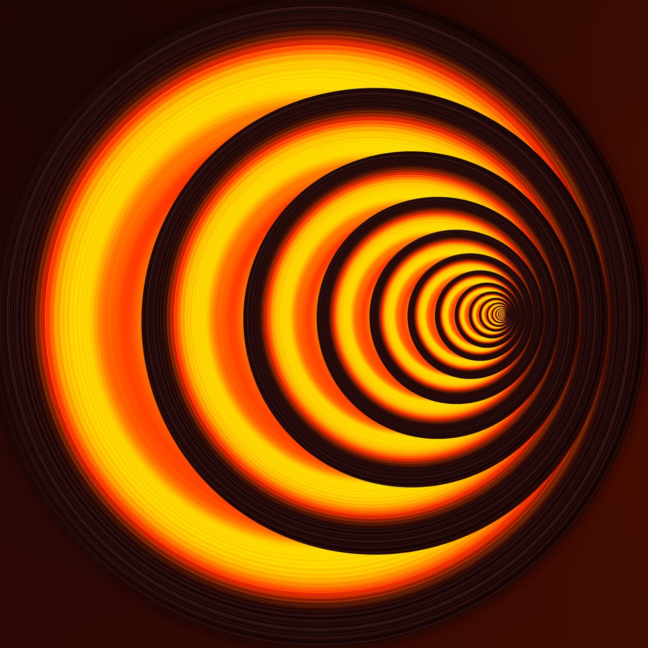 underjordisk sti (orange), 2019, (blandet medier) af Alex Caminker