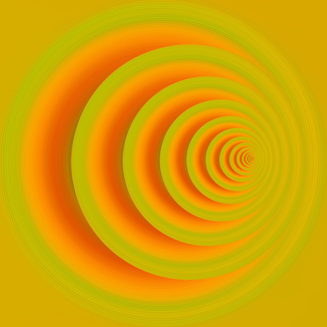 underjordisk sti(orange)II ,2019,(blandet medier) af Alex Caminker